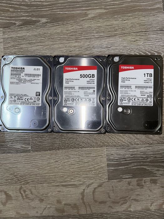 Жетский диск HDD 1 тб и 500 гб