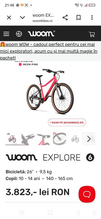 Bicicleta copii 26 Woom 6