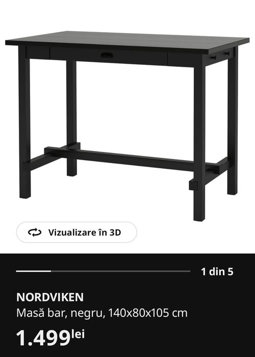 Masa cu scaune Ikea Nordviken