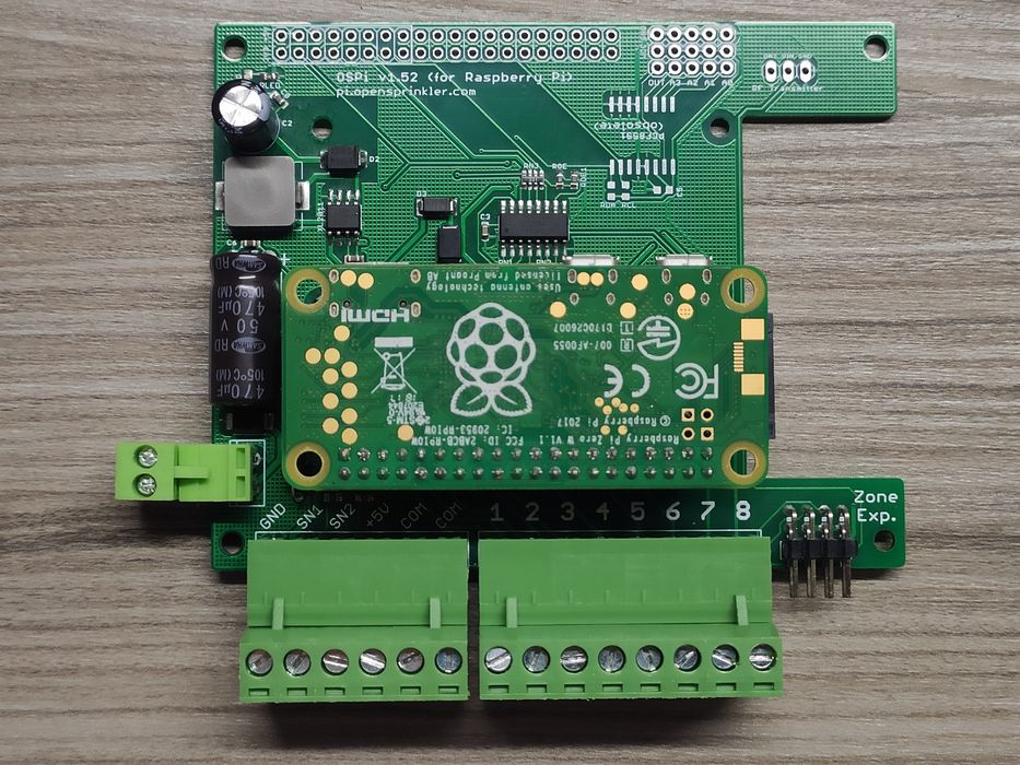 Cablaj PCB Open Sprinkler cu Raspberry Pi