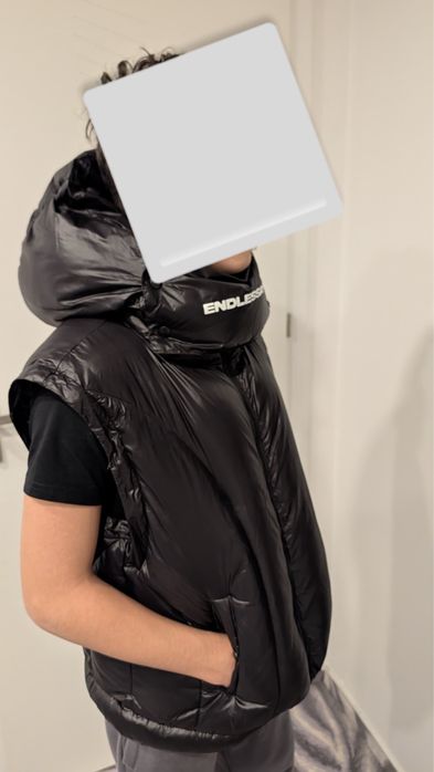 Geaca,puffer neagra ENDLESSAMORE