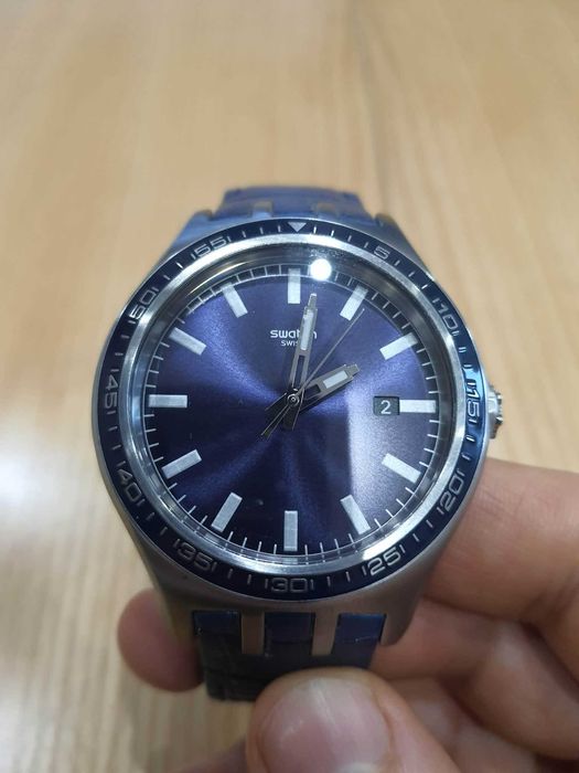 Swatch Irony Big YTS408 “New Bigberry” –  нов, син циферблат, дата