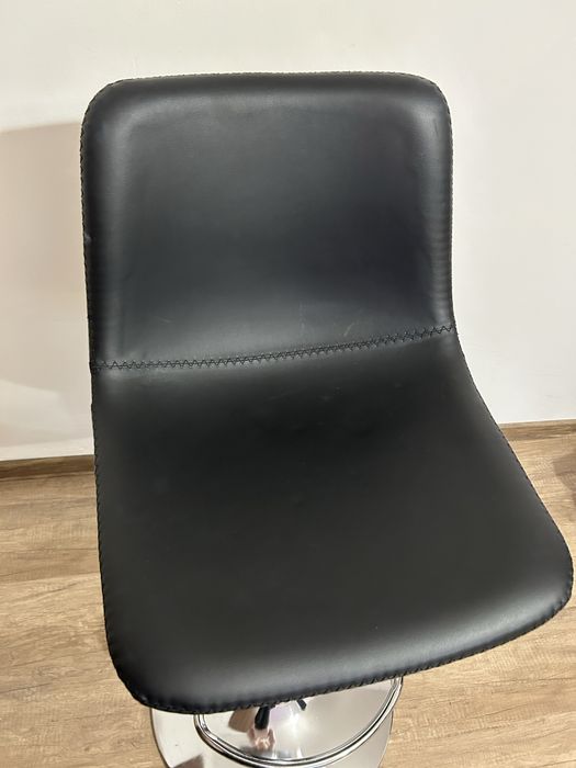 Scaun bar BROAGER negru/crom