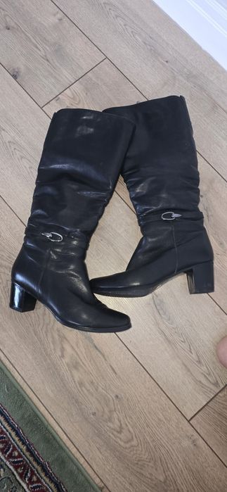 Зимний сапоги кожанный