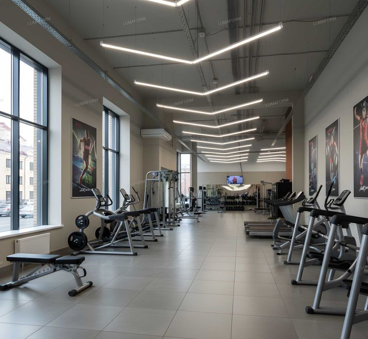 Svetadiod LED yoritgich — fitnes zali, boks, MMA va kurash zali uchun