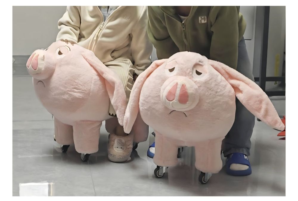 свинья игрушка каталка