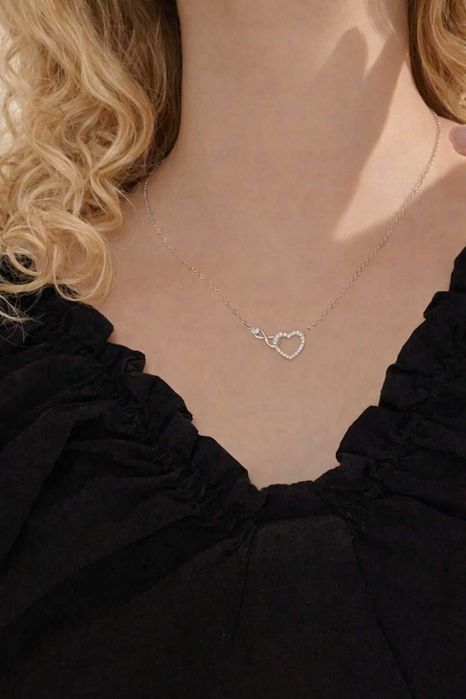 Ново! Сребърно дамско колие