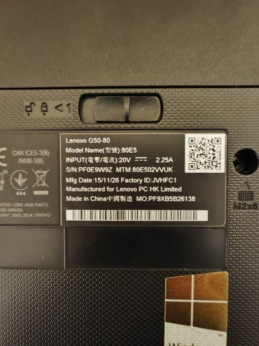 Лаптоп Lenovo G50-80 15,6'