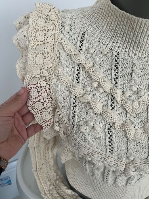 Zara плетена блуза поло S/M