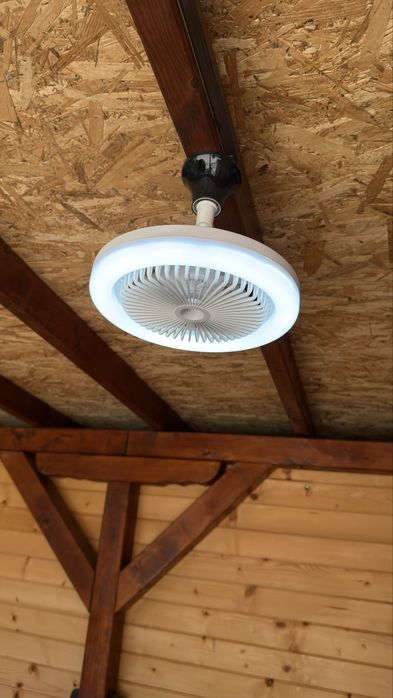 Лед крушка с вентилатор LED E27