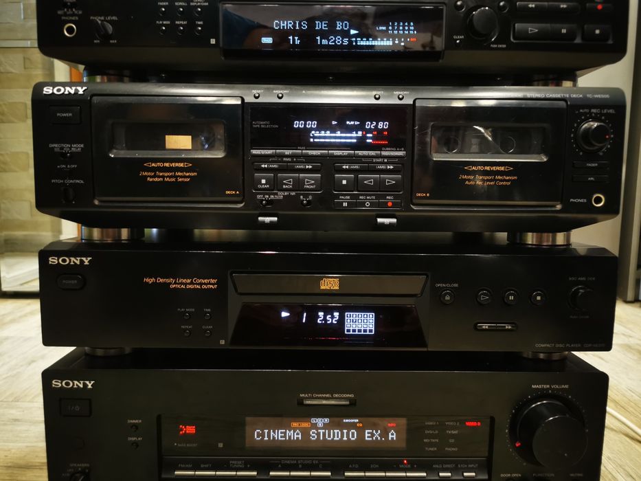 Linie Sony TA F630ESD  MDS JE500 CDP XE370 DVD NS300