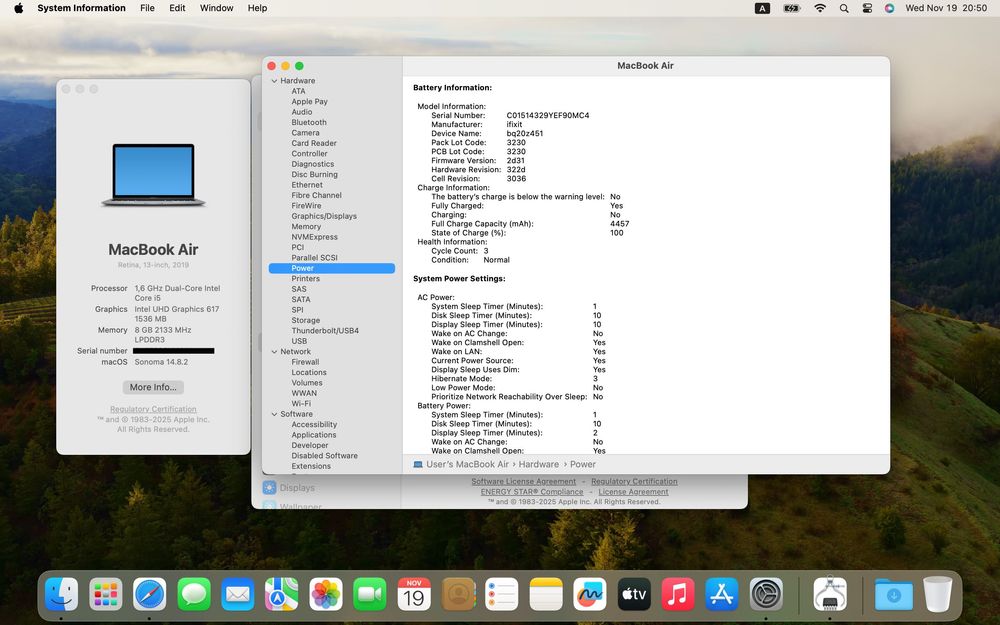 Лаптоп MacBook Air 2019 с чисто НОВА батерия