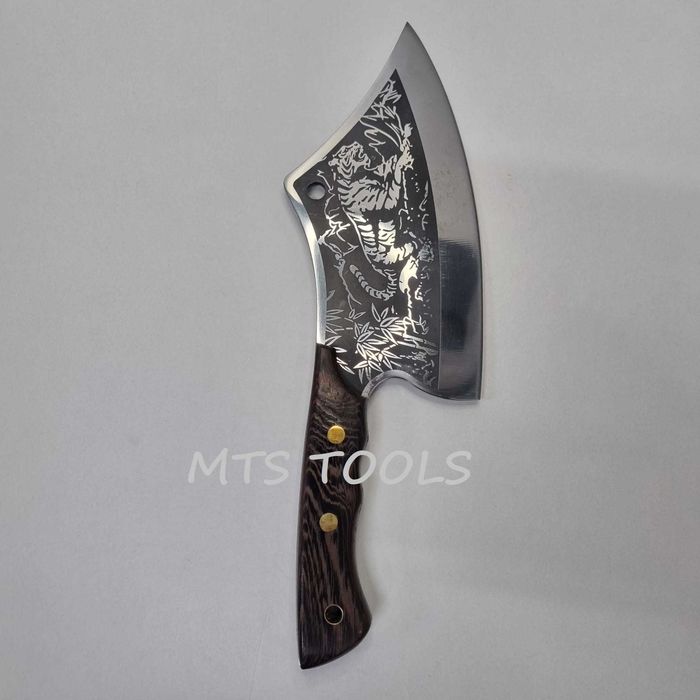 Cutit satar forjat model Japonia Otel inoxidabil Maner din Lemn Husa