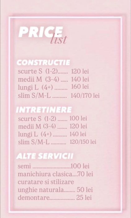 Manichiura locuri disponibile