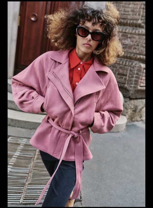 Куртка замшивая Zara