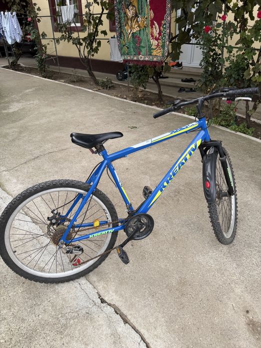 Bicicleta Mtb Kreativ 2605 - 26 Inch, M, Albastru-Galben
