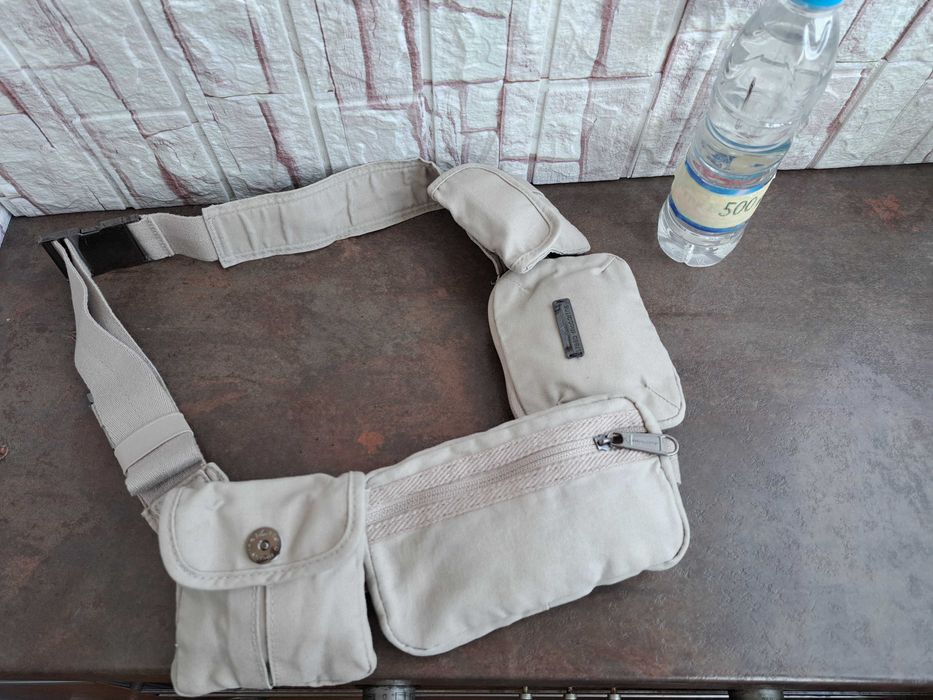 чанта за кръста Adidas by Stella McCartney,бежова чантичка,адидас,бана