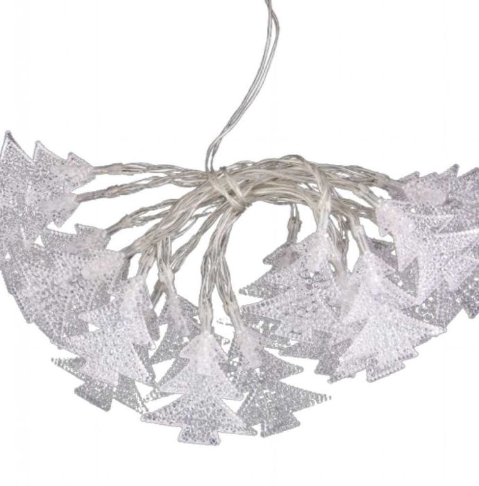 Вълшебни Коледни лампички с елхички