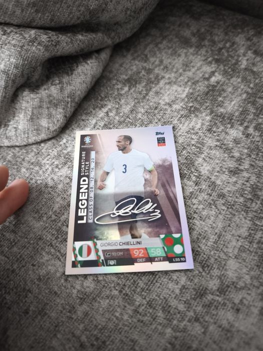 Card Giorgio Chellini-signature rare match ațax euro 2024