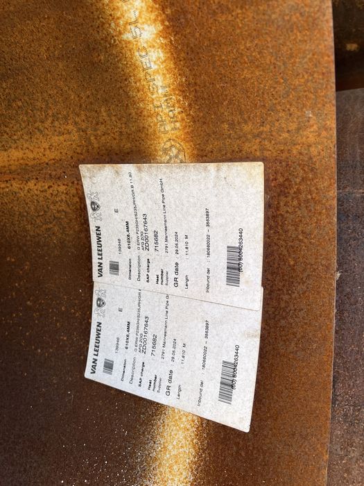 Vand teava metalica noua laminata si sudata elicoidal si longitudinal