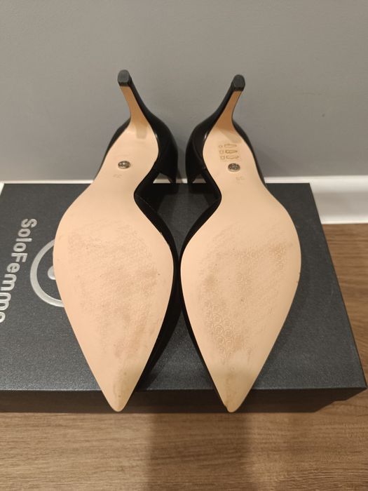 Дамски обувки на токчета 38 номер, естествена кожа