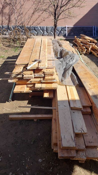 Доска после демонтаж