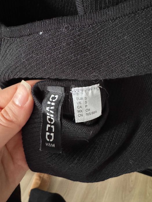 Черен потник с кръстосан гръб, H&M, S номер