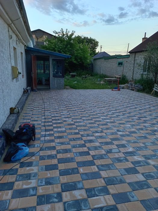 Укладка брусчатки