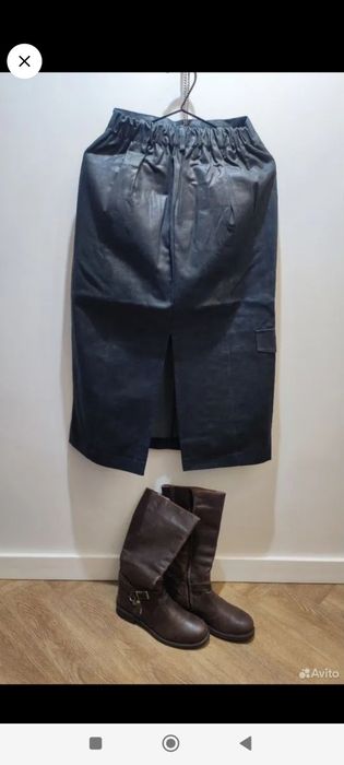 Юбка новая под кожу из Кореи