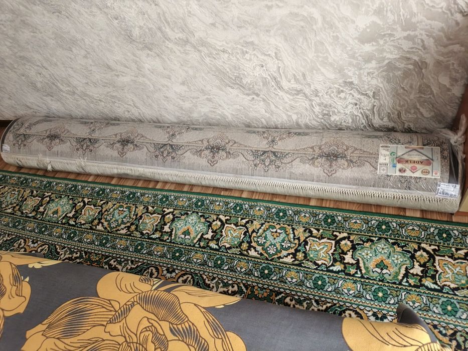 Gilam 3x6 URGAZ yumshoq oq rangda