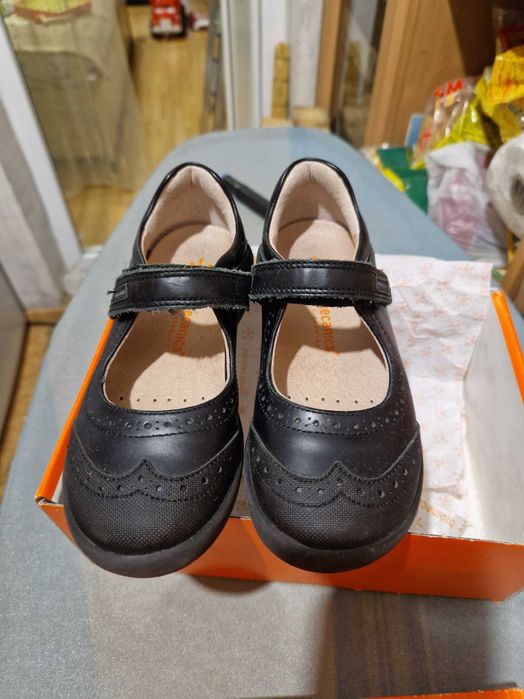 Туфли кожаные школьные на девочку