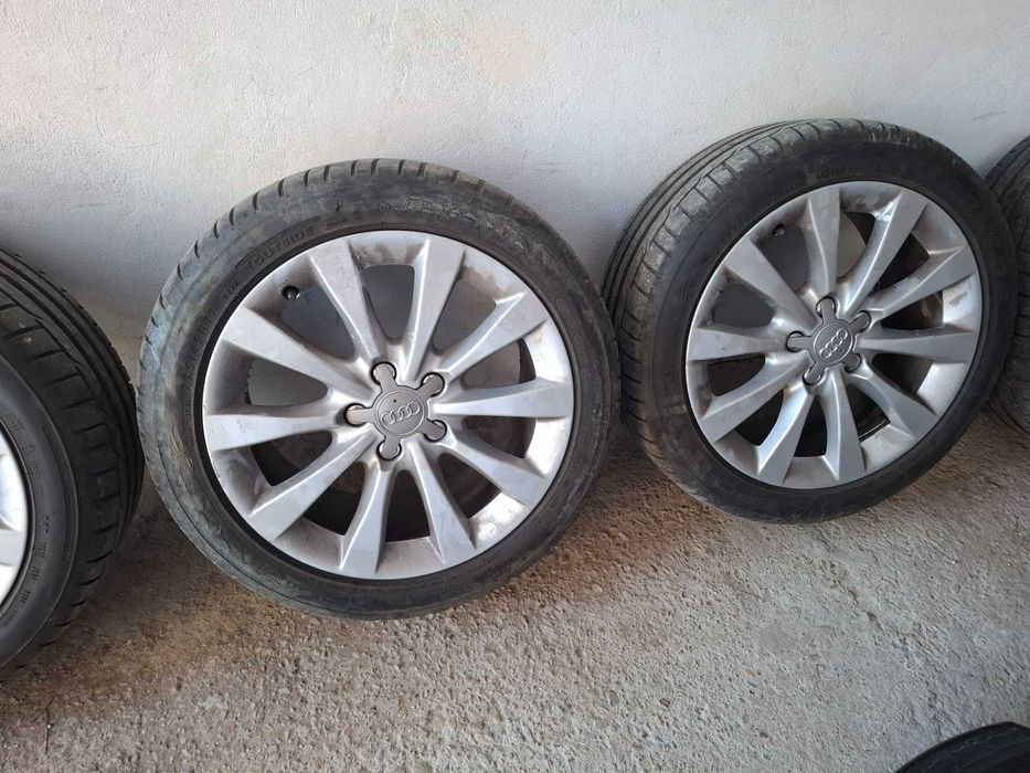 Лети джанти 17 5х112 с гуми Dunlop 225 45 17 dot0524