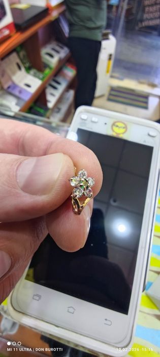 Золотые детские серёжки