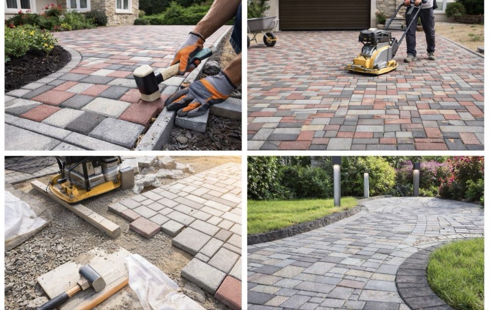 Укладка брусчатки