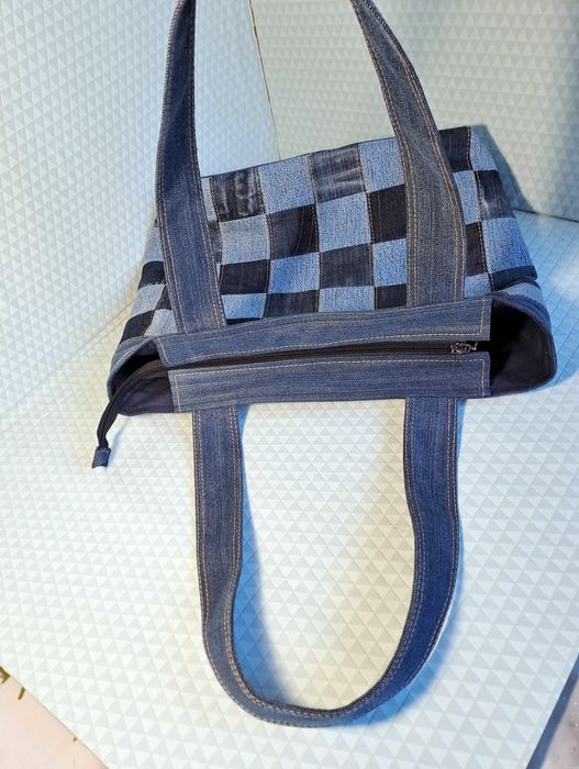 Сумка джинсовая, ручная работа.