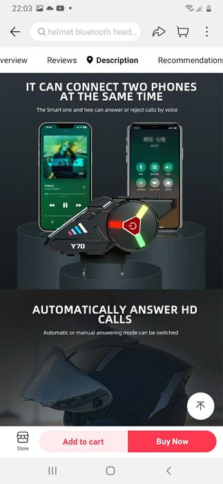 Sistem bluetooth pt.casca moto