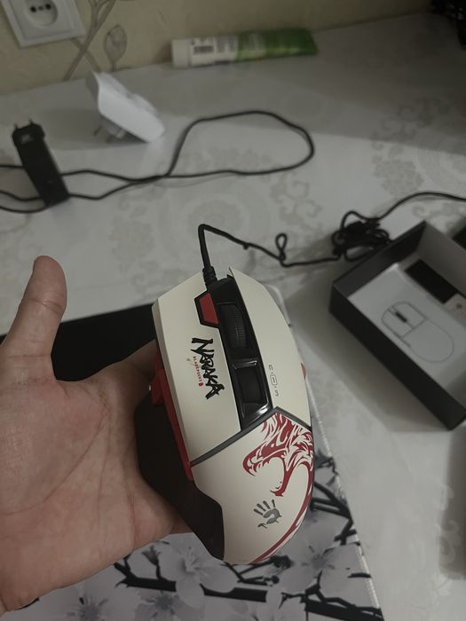 Мышка Bloody W95 Max Naraka белый