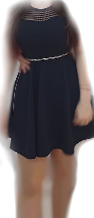 Rochie scurta bleumarin