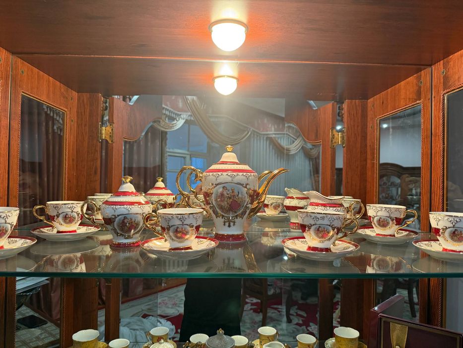 Набор кофейных пар Carlsbad Фредерика Мадонна Красная 140мл(6 пар)