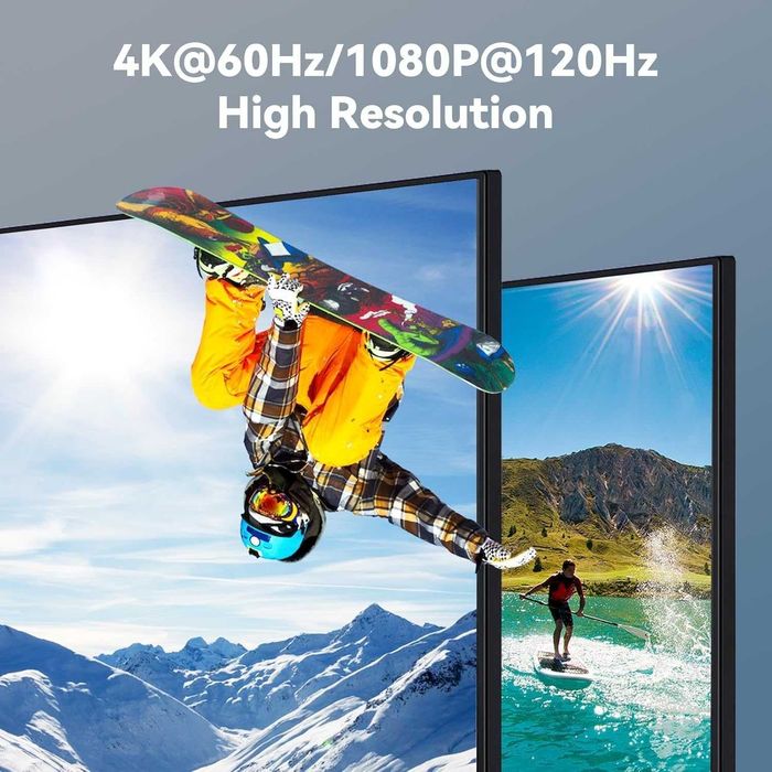 AILVLVNG HDMI KVM суич 2 PC към 1 монитор 4K/60Hz