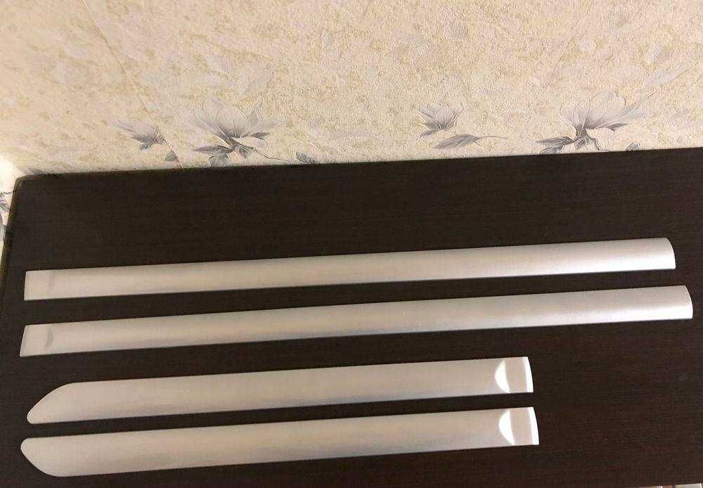 Накладки молдинг на двери от Нексии серебристые