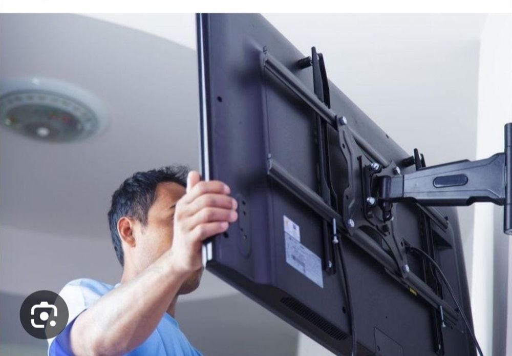Установка кранштейна на телевизор