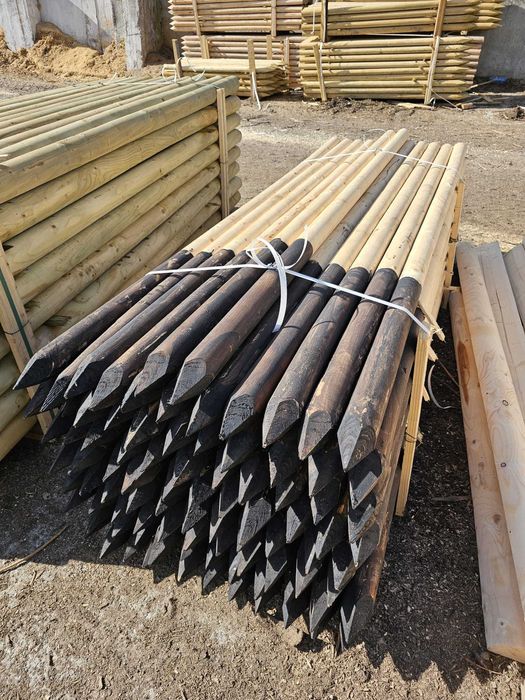 Stalpi rotunzi pentru imprejmuiri garduri si porti