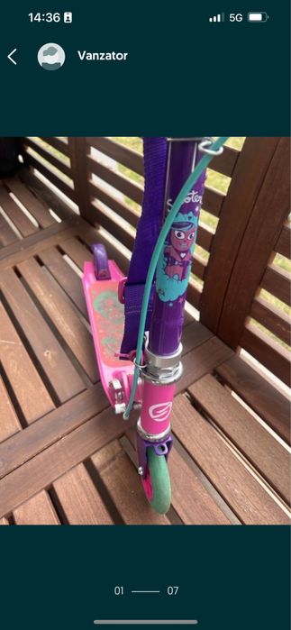 Trotineta Decathlon Oxelo pliabila frana