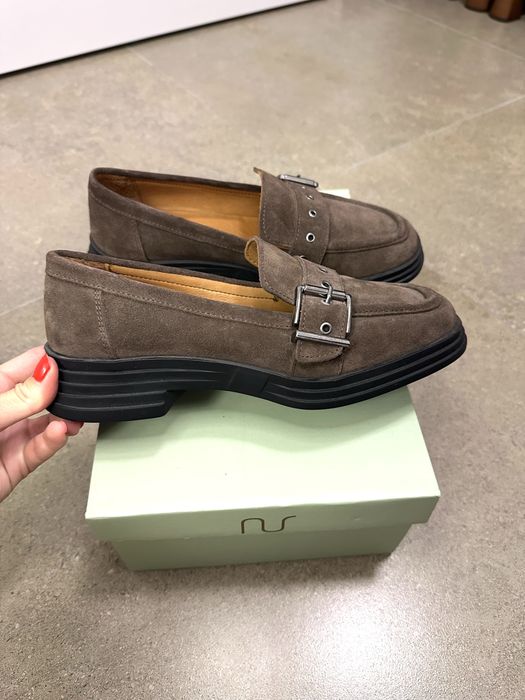 Mocasini piele întoarsă