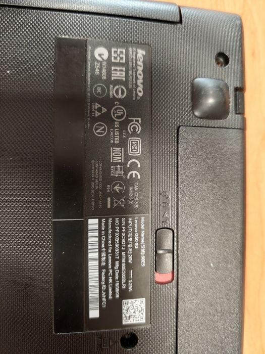 Laptop Lenono G50 placa baza defecta