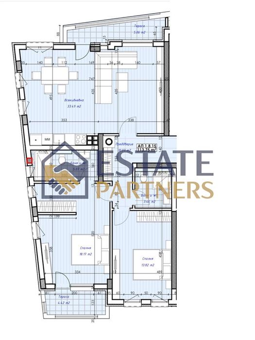 Продава се Тристаен апартамент в Пловдив, Марица Север - 131 кв.м за 765 €/кв.м - Снимка #3