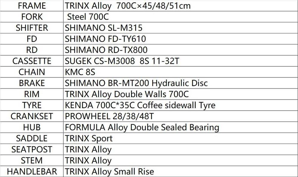 Городской  фитнесс велосипед TRINX FREE 2.0 (Италия) гарантия 5 лет