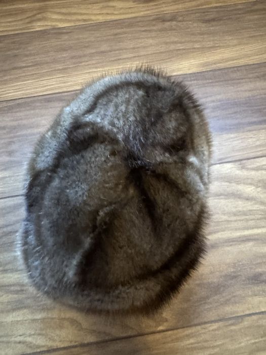 Caciula din blana naturala  nurca maro