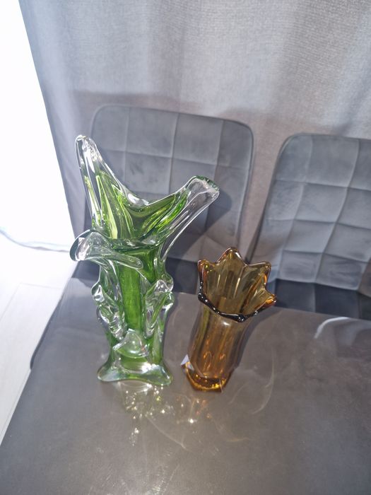 Vand 2 vaze Murano sticlă